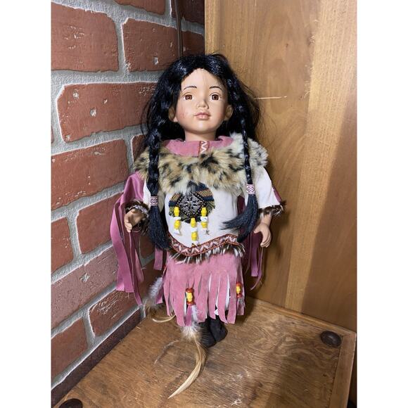 Cathay Collection Doll Native American Porcelain Number 228/5000 - Picture 1 of 4
